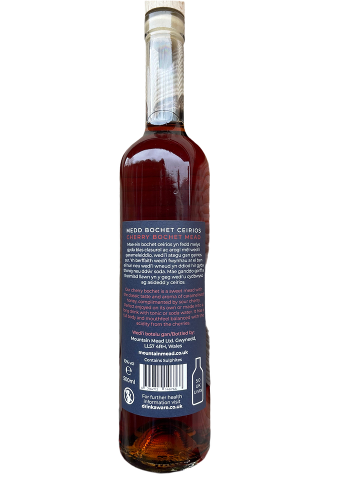 Cherry Bochet Mead - Medd Bochet Ceirios: 500ml