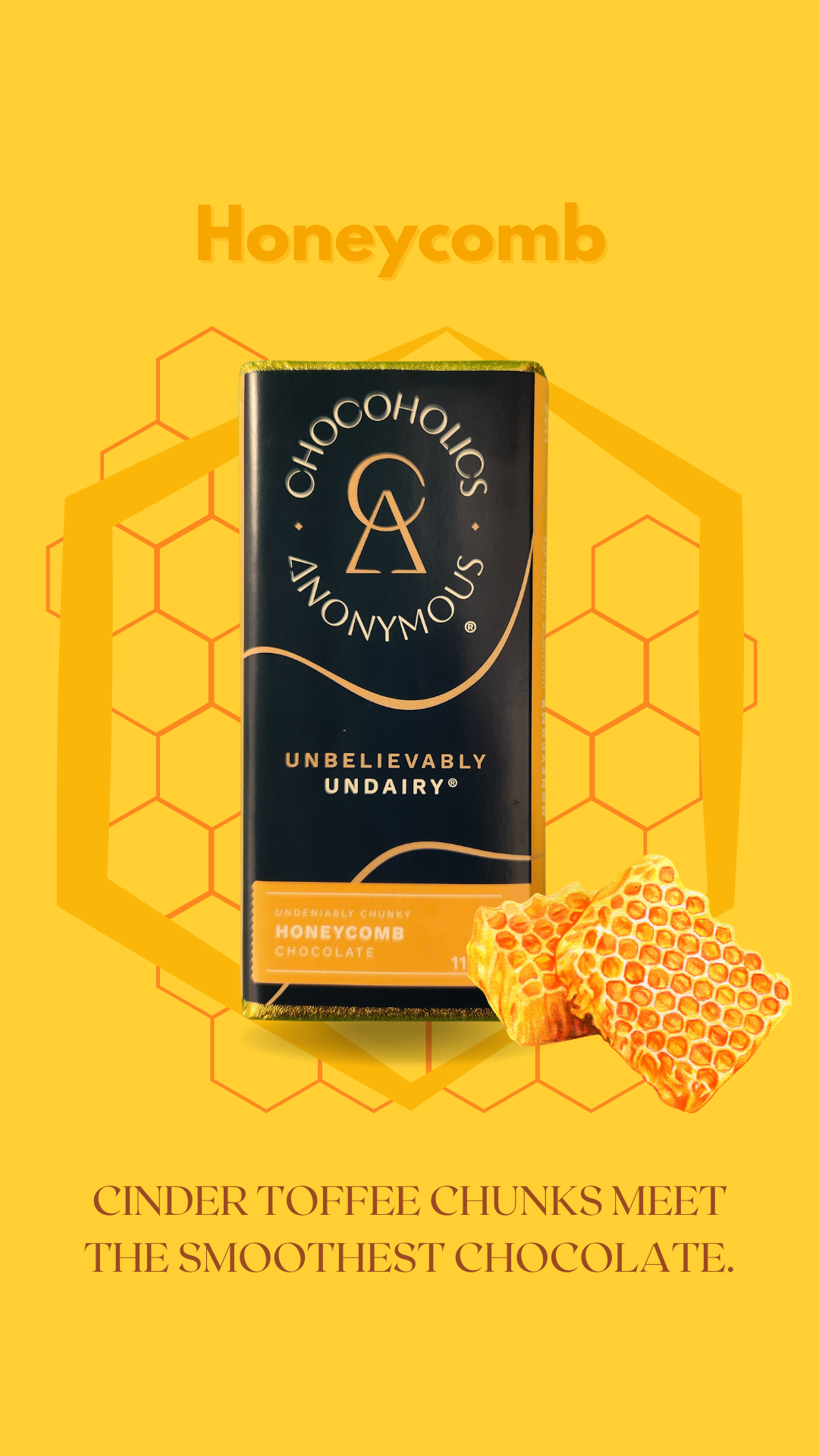 Undairy Chocolate Honeycomb Bar
