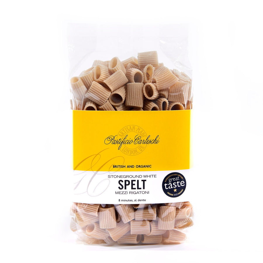 Organic White Spelt Mezzi Rigatoni