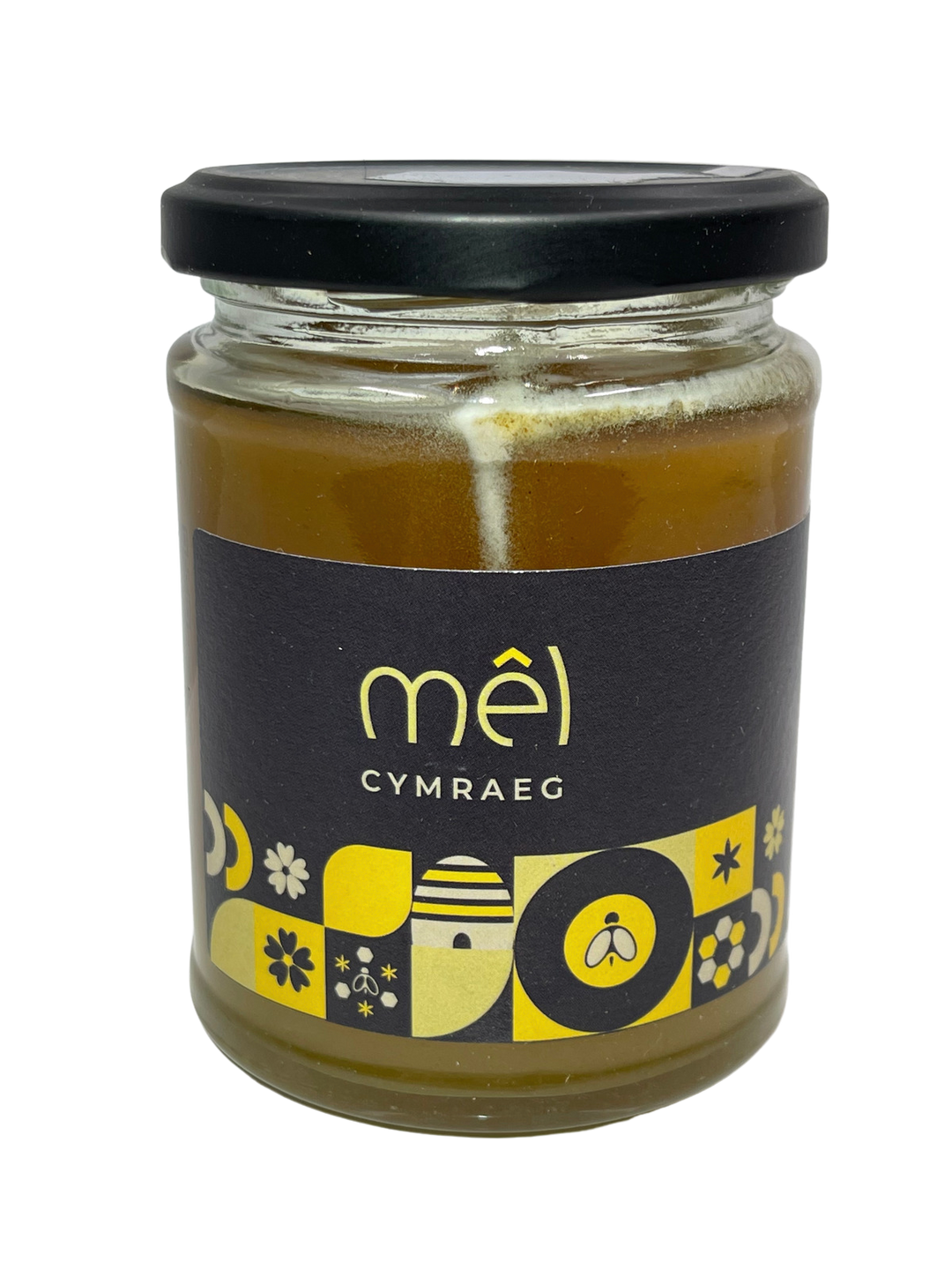 Welsh Honey Gift Set 340g With Wooden Honey Drizzler and Bee Decoration