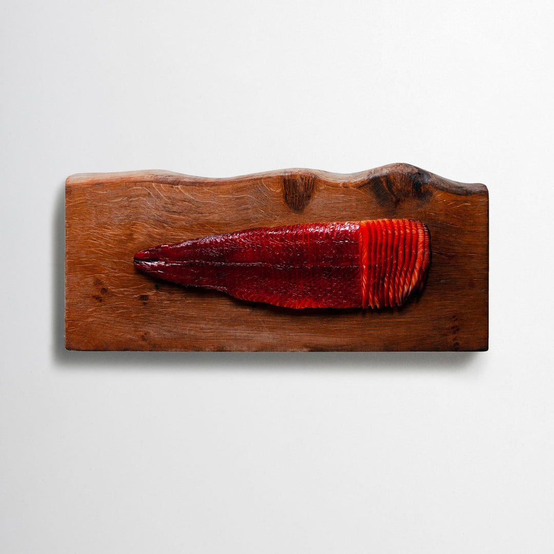 Whisky & Soy Glazed Salmon Whole Side Sliced