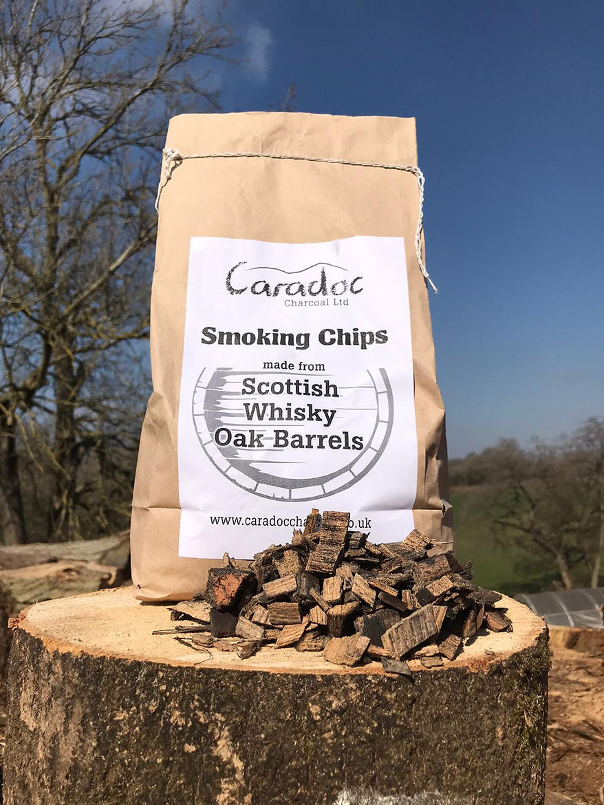 Charcoal and wood chips best sale