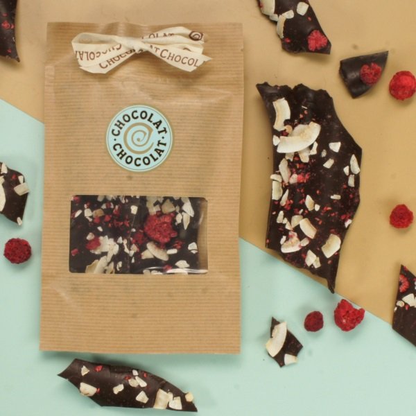 Chocolate, Raspberry & Coconut Shards - 3 Bags