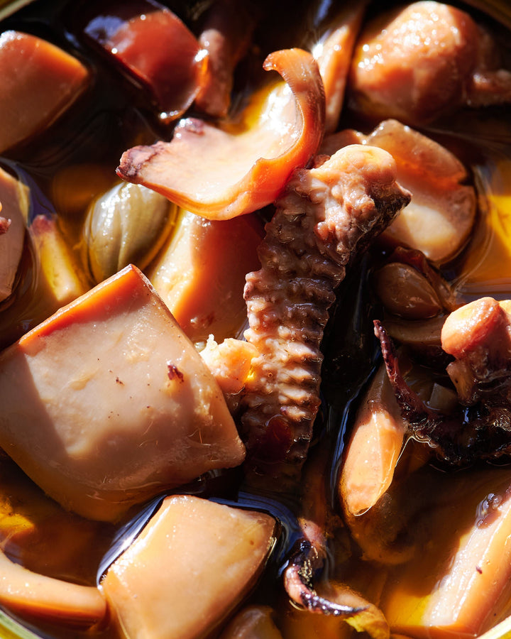 Cuttlefish Caponata With Basil & Pinenuts