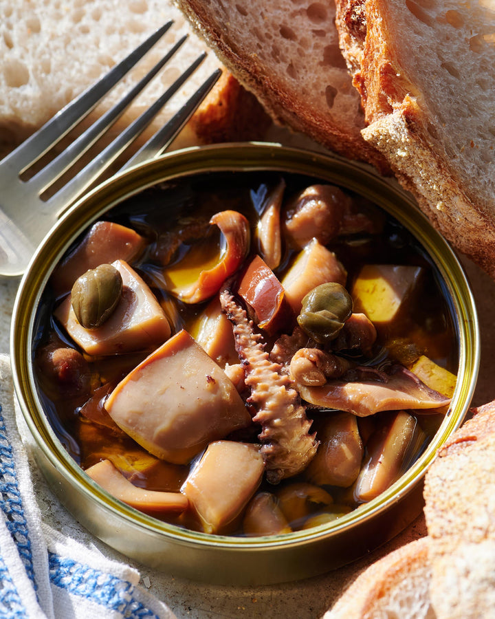 Cuttlefish Caponata With Basil & Pinenuts