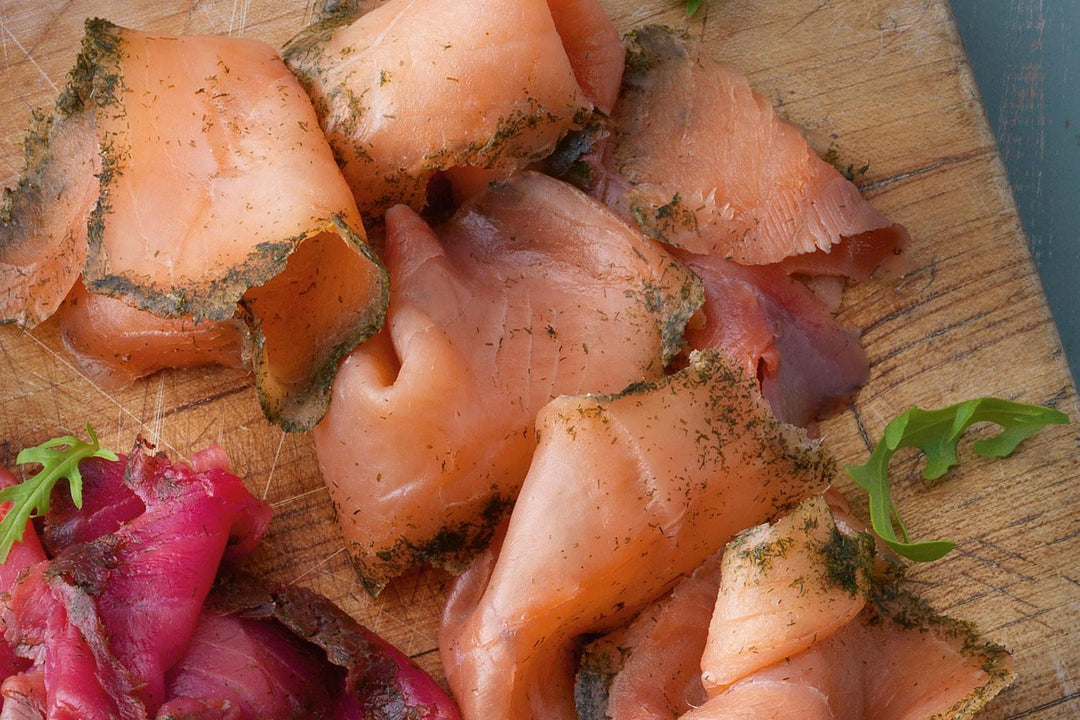 Sliced Scottish Gravadlax