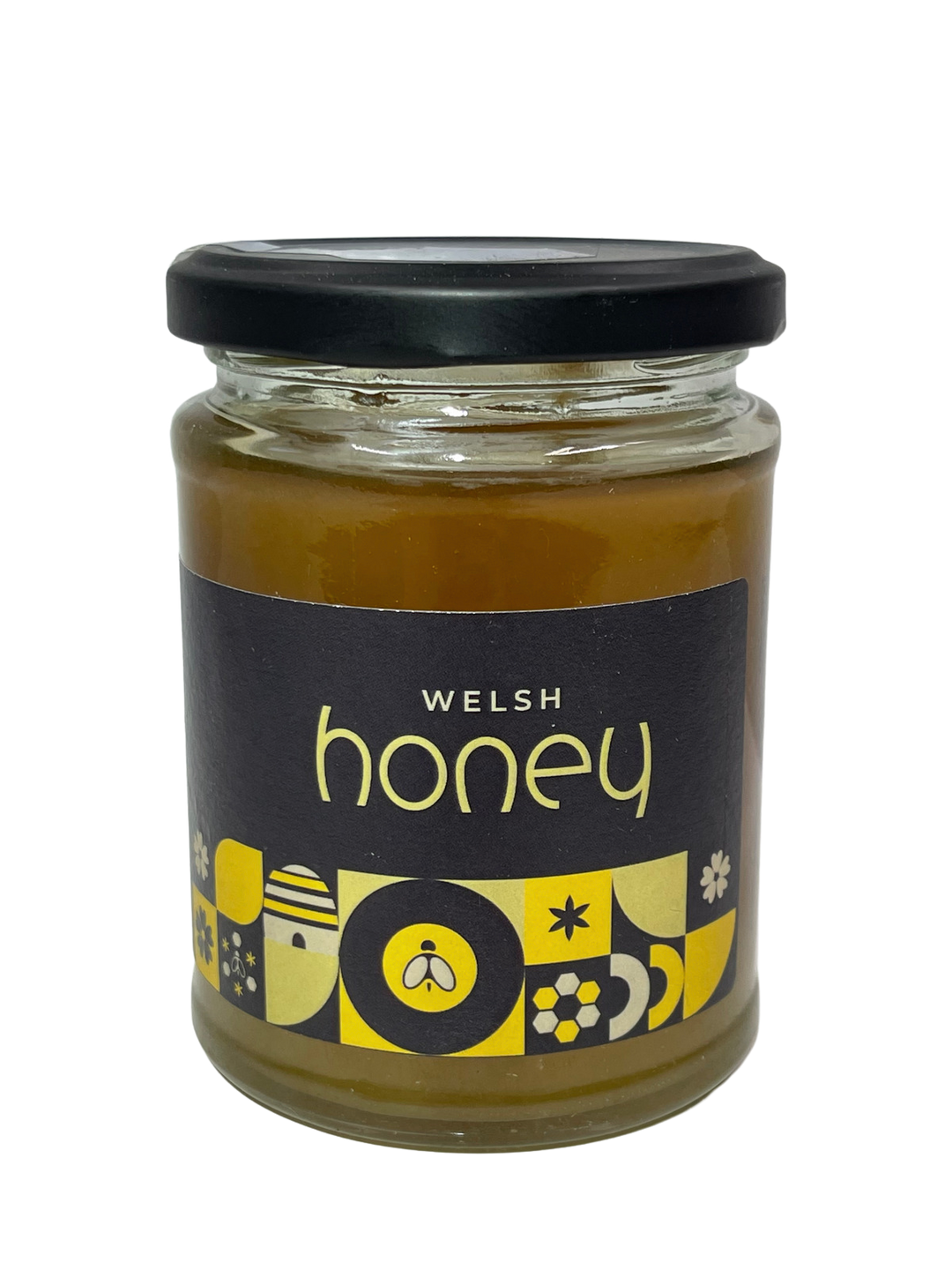 Welsh Honey Gift Set 340g With Wooden Honey Drizzler and Bee Decoration