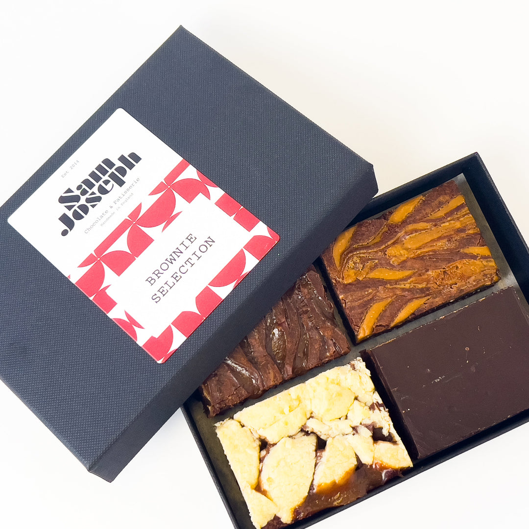 Handmade brownie selection