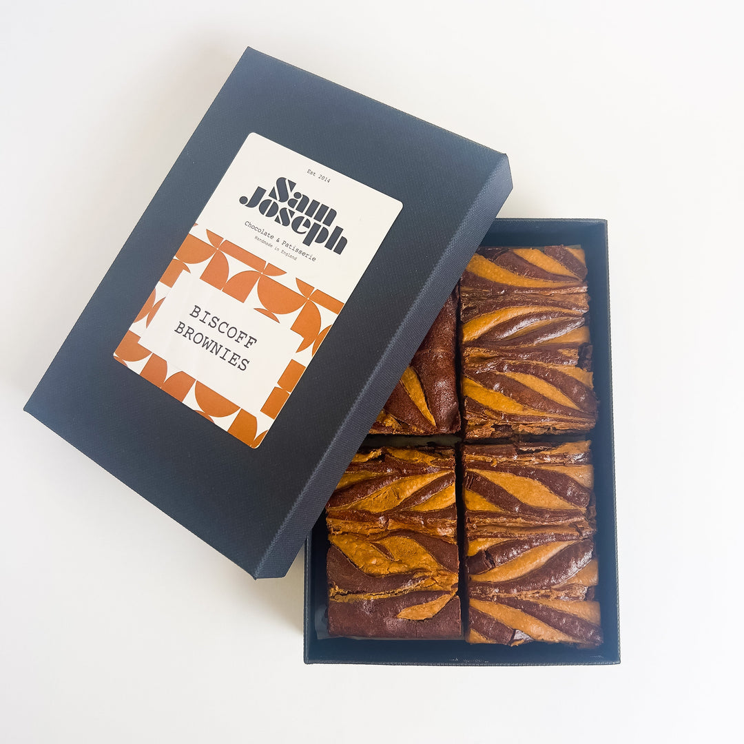 Biscoff spread brownies