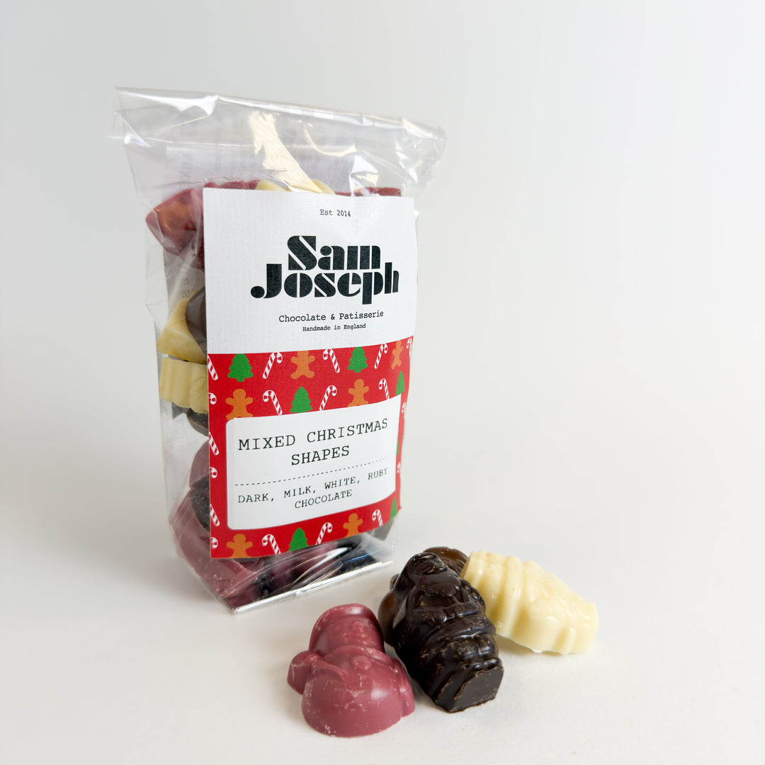 Mixed chocolate Christmas shapes