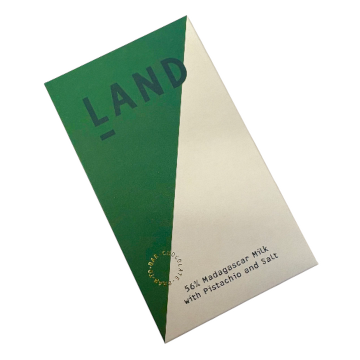 Land 56% Madagascar Milk, Pistachio & Salt
