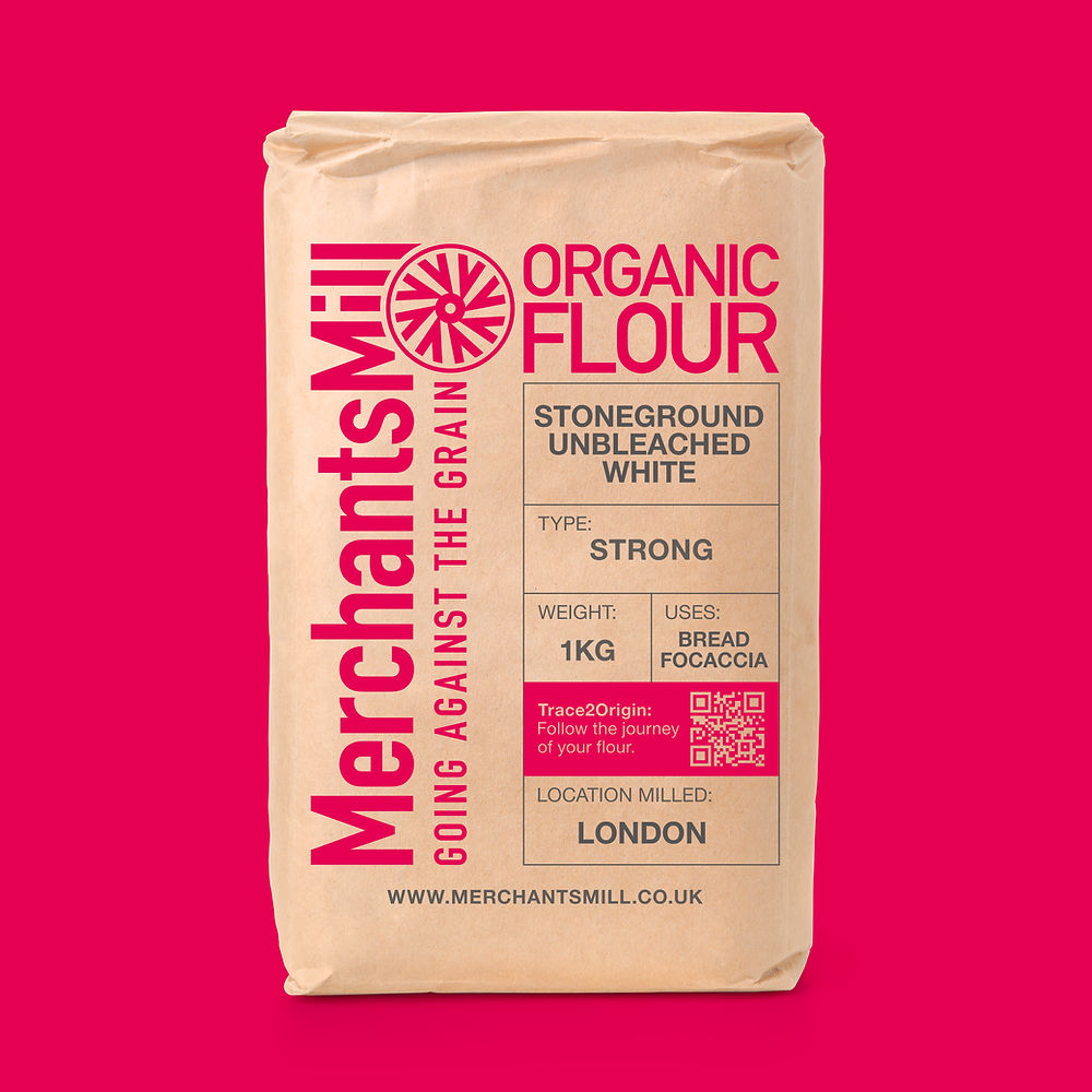 Organic Stoneground Unbleached Strong White Flour