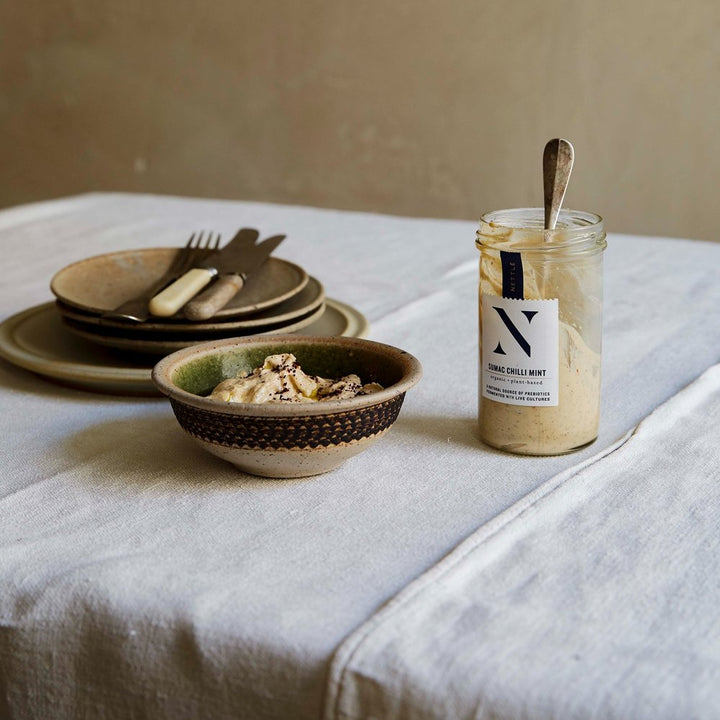 Nettle Dipping Assortment (Mushroom Truffle Pate, Sumac Chilli Mint & Preserved Lemon Dill)