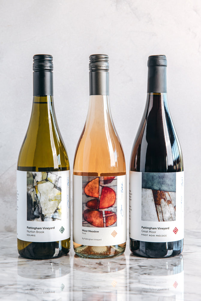 Three Bottle English Wine Gift Box