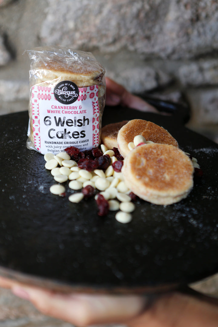 Cranberry & White Chocolate Welsh Cakes