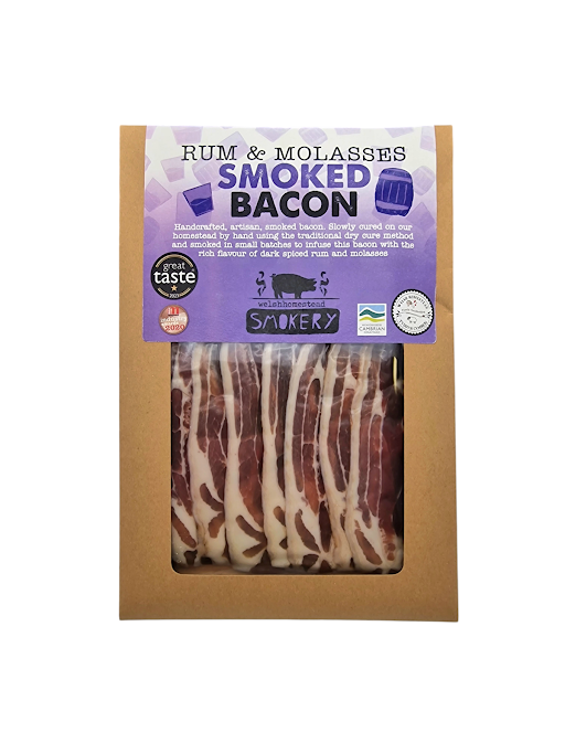 Smoked Rum & Molasses Bacon (100g)