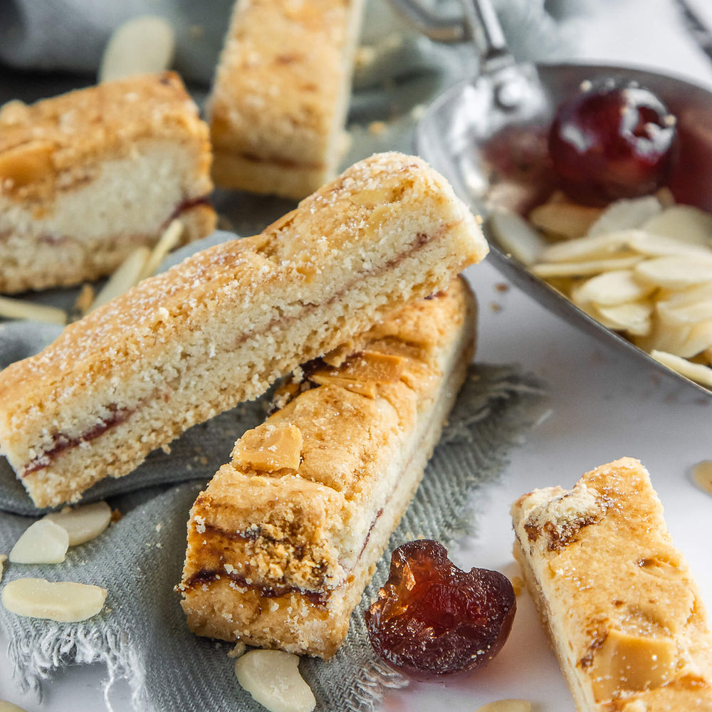 Cherry Bakewell Shortbread