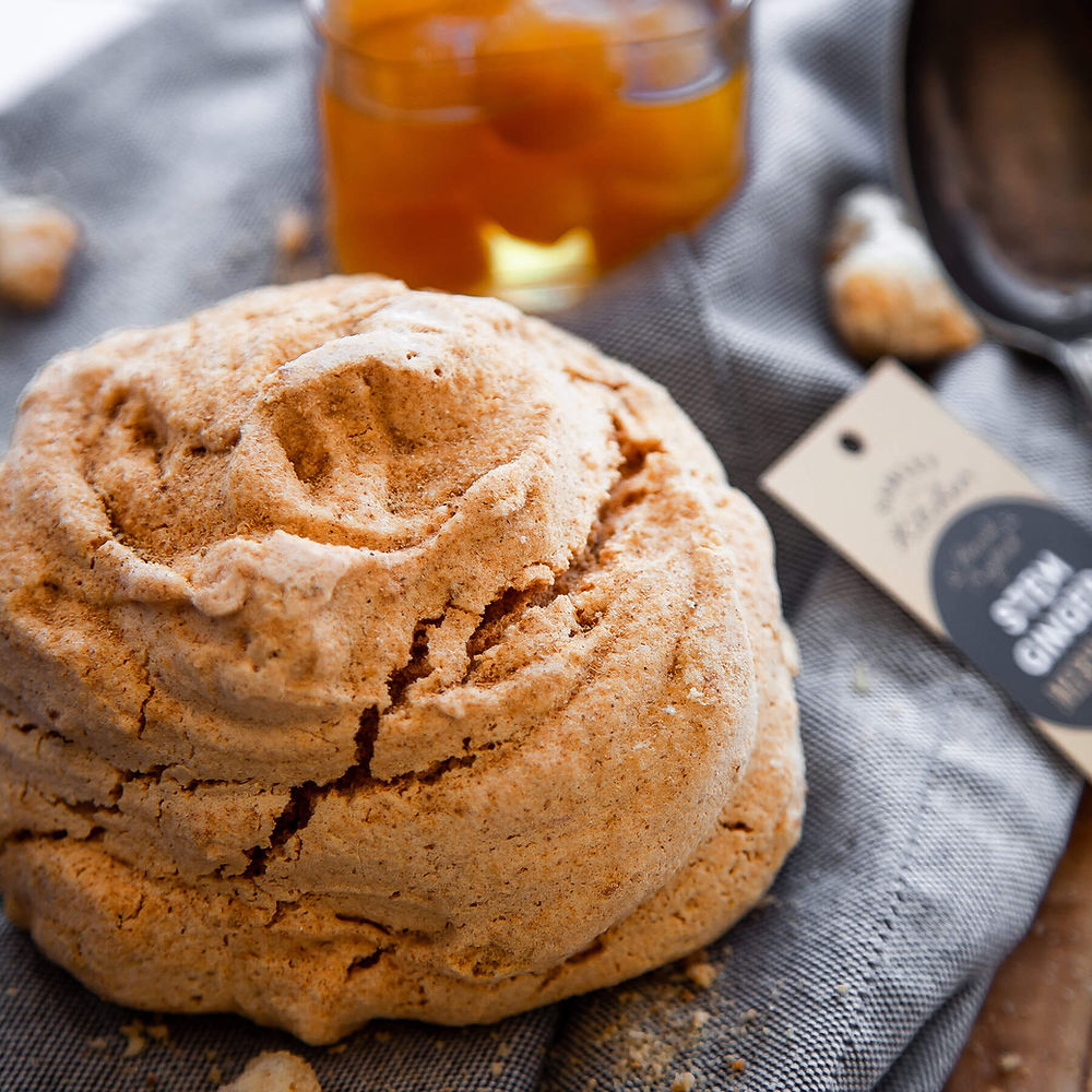 Giant Stem Ginger Meringue