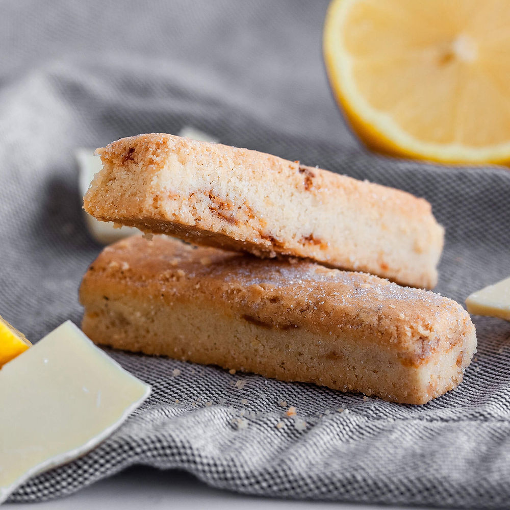 Lemon & White Chocolate Shortbread