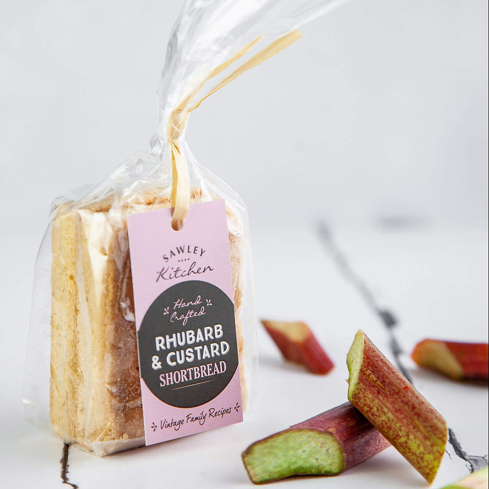 Rhubarb & Custard Shortbread