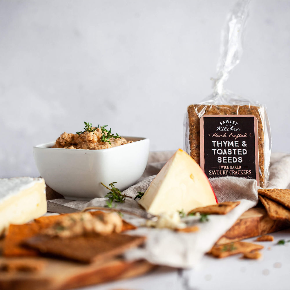 Thyme & Toasted Seeds Crackers