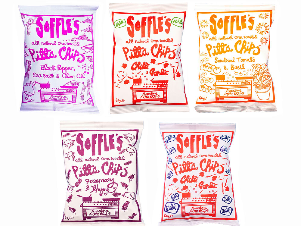 Soffle's Mixed Pitta Chip Selection Pack