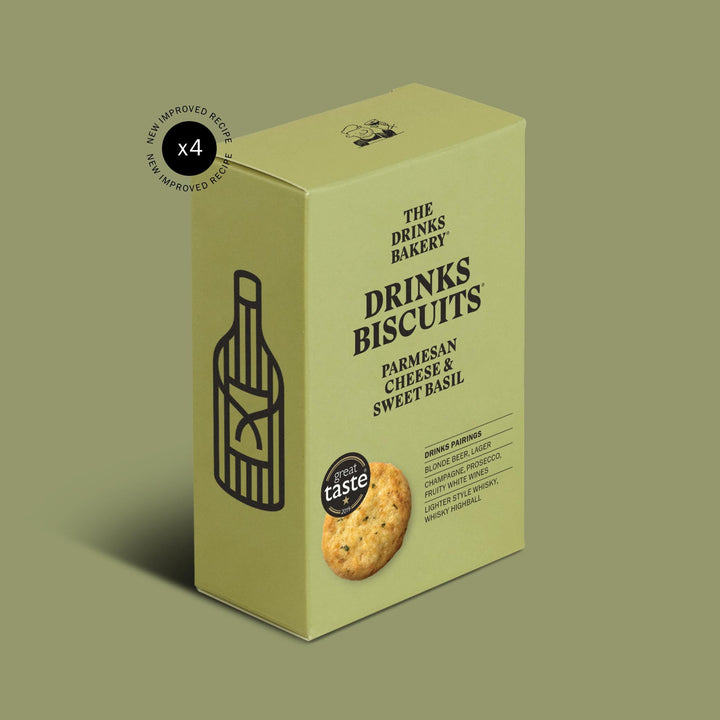 Parmesan Cheese & Sweet Basil Drinks Biscuits