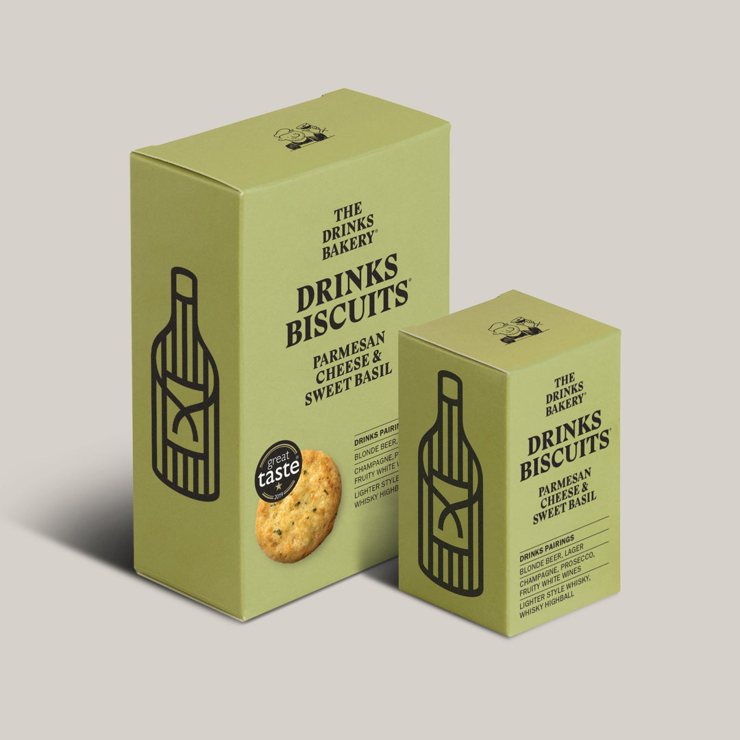 Parmesan Cheese & Sweet Basil Drinks Biscuits