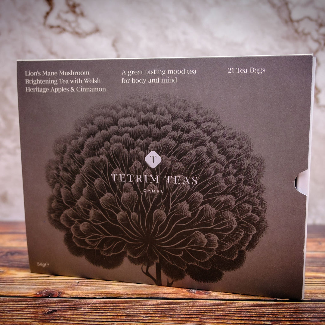 Lion's Mane Mushroom Brightening Tea with Welsh Heritage Apple & Cinnamon - Box of 21
