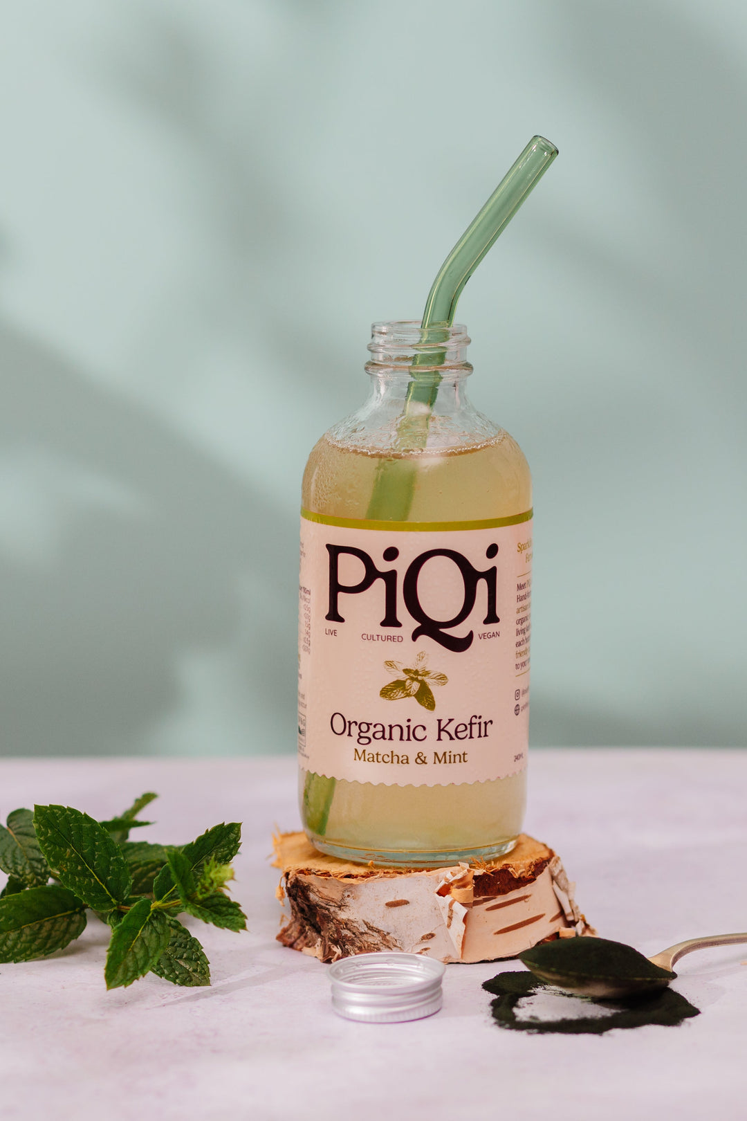 Matcha & Mint Kefir Water