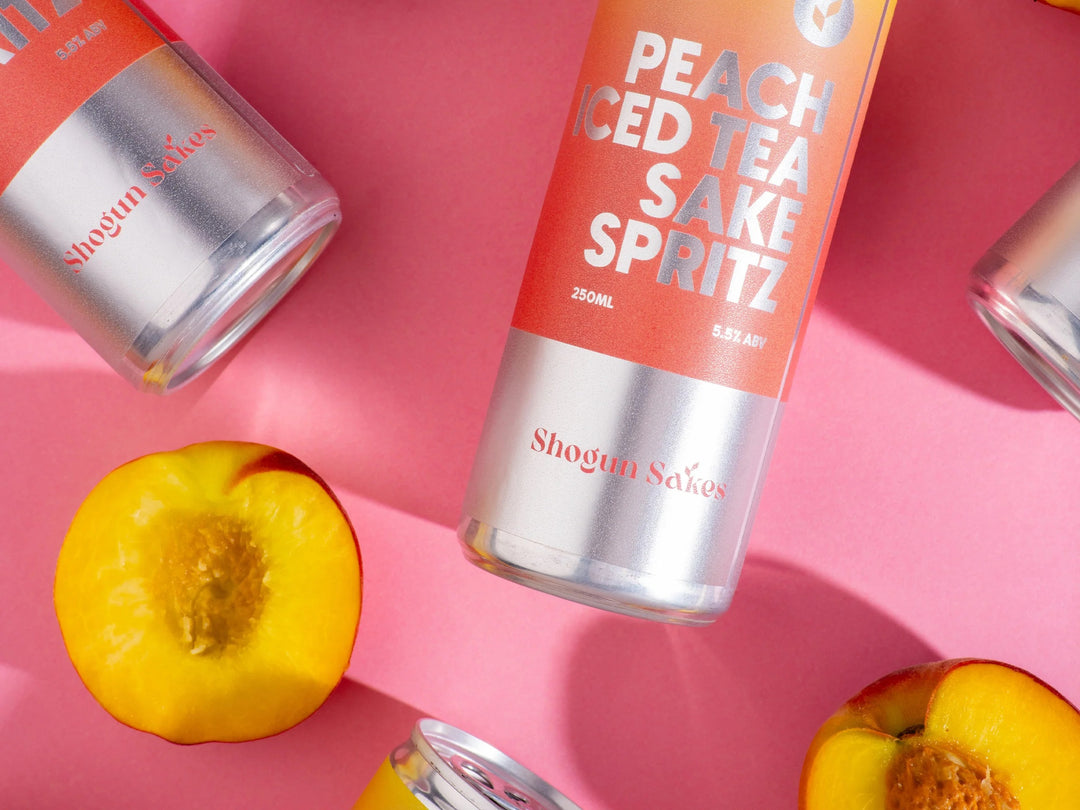 Peach Iced Tea Sake Spritz