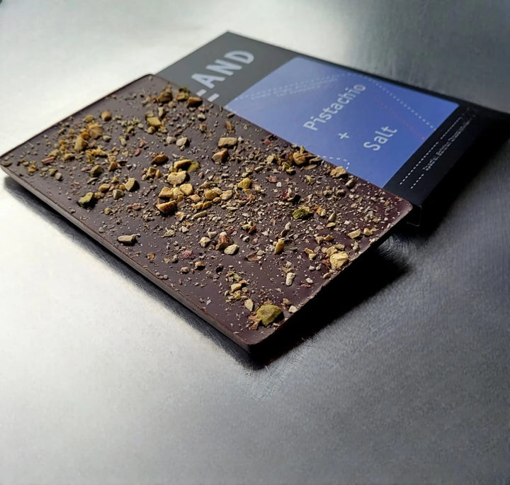 Land 56% Madagascar Milk, Pistachio & Salt