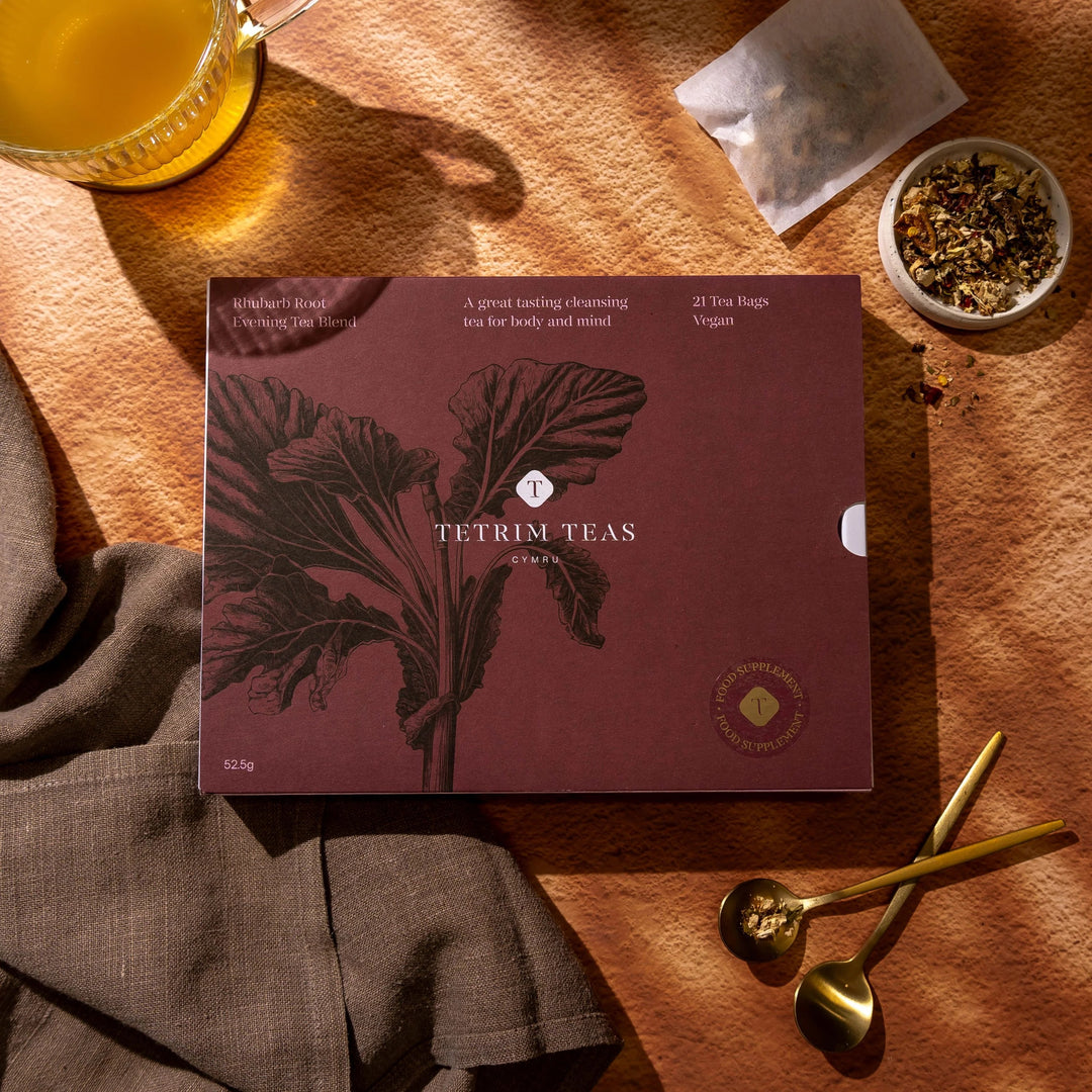 30-day Rhubarb Root Cleansing Evening Tea - Box of 30