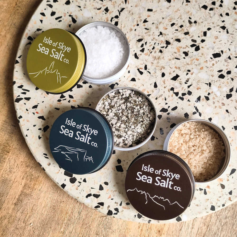 A Pinch of Skye - 3 x 25g Natural and Flavoured Sea Salts Gift Set