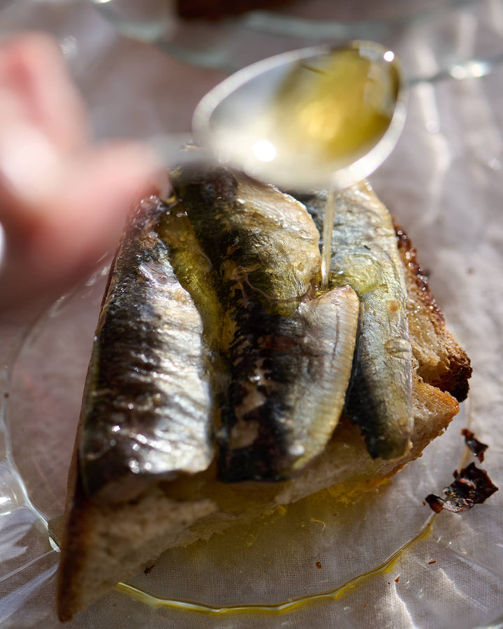 Cornish Sardine Fillets In Two Fields Extra Virgin Olive Oil