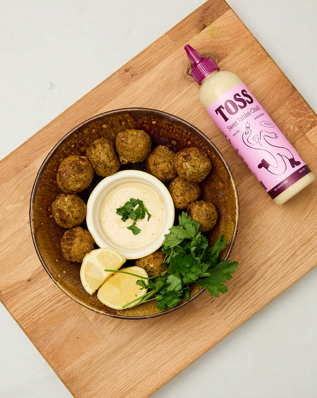 The Sweet Tahini Chick Salad Dressing